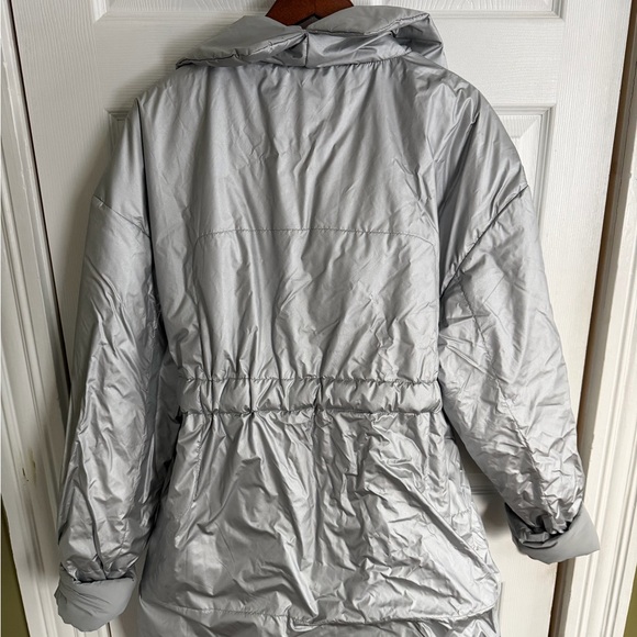 Norma Kamali NK Trench Coat – Silver – Size XL/XG NWT - Picture 6 of 11